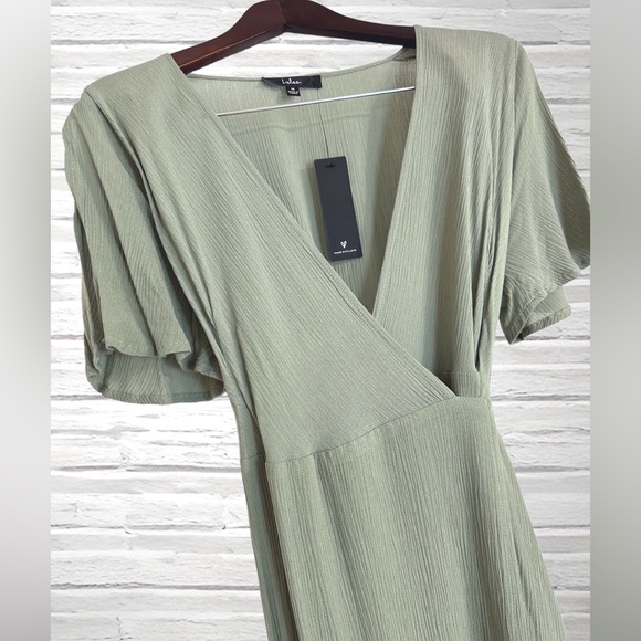 LULUS Much Obliged Washed Olive Green Wrap Maxi Dress
SIZE MEDIUM - Picture 4 of 5